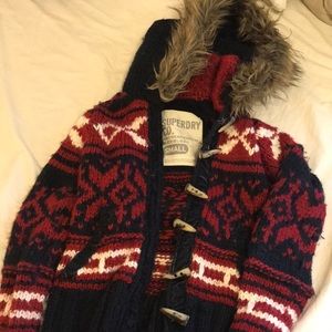 Superdry tribal knit jacket